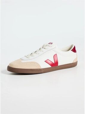 Veja Women's White Red Taupe Sneakers